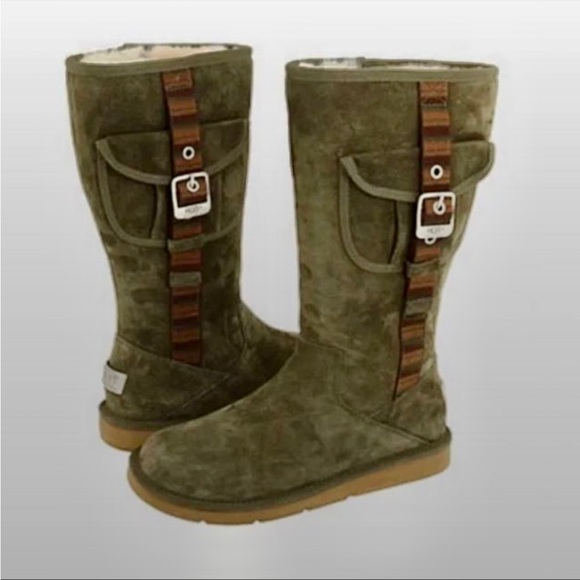 UGG Shoes - UGG Olive Green 1895 Retro Side-Pocket Cargo Boots